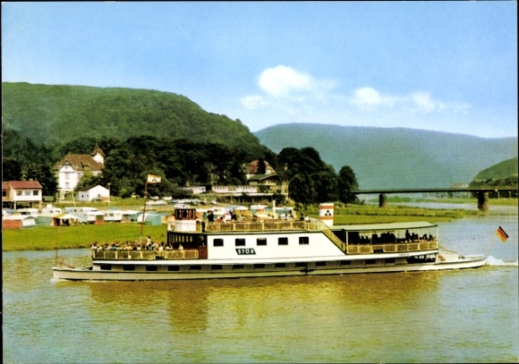 Ak Solbad Karlshafen, MS Stör, Fahrgastschiff