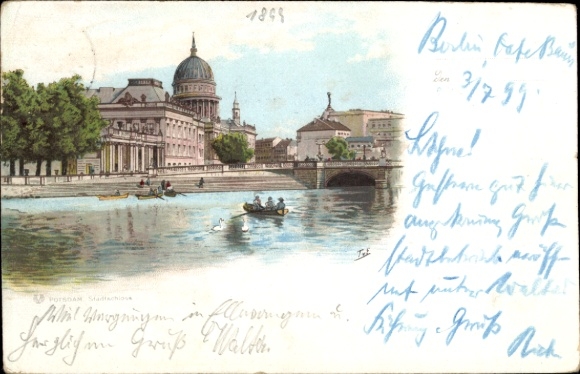 Artist Chromo-Litho by Eckenbrecher, T., Potsdam, City Palace