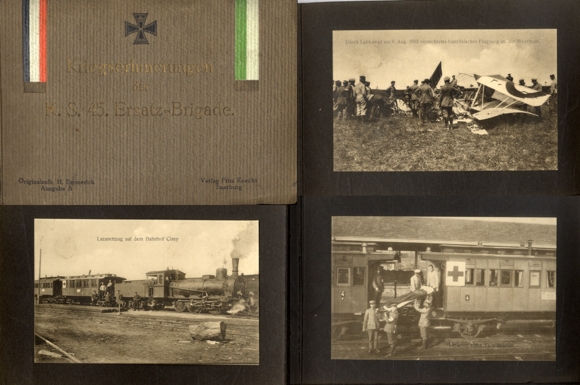 Album 1st World War 50 Postcard of the KS 45th replacement brigade, Sarrebourg Saarburg Lorraine around 1915