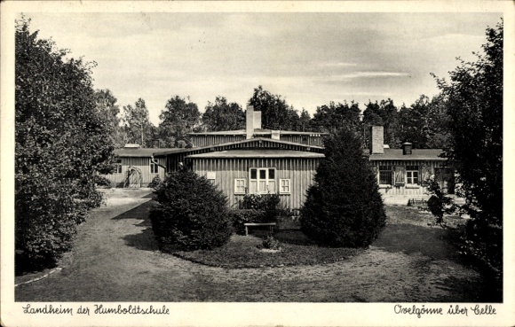 Postcard Ovelgönne Hambühren, country home of the Humboldt School