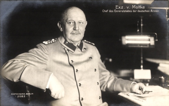Postcard Colonel General Helmuth Karl Bernhard von Moltke, Count von Moltke, portrait