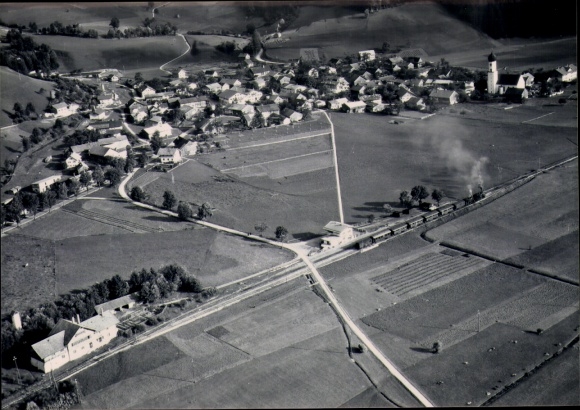 Photo of the old town of Sonthofen in the Allgäu, aerial photograph