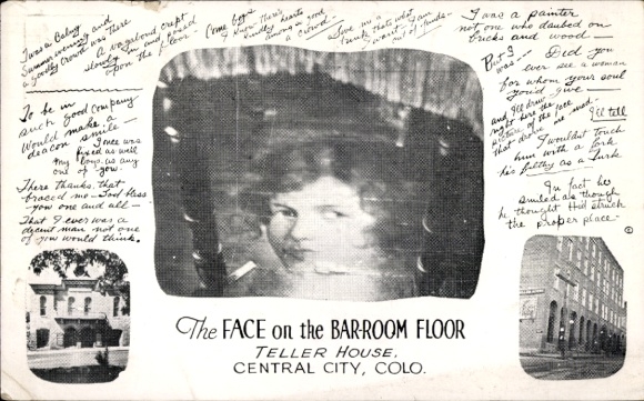 Ak Central City Colorado, Het gezicht op de vloer van de kroeg, Teller House