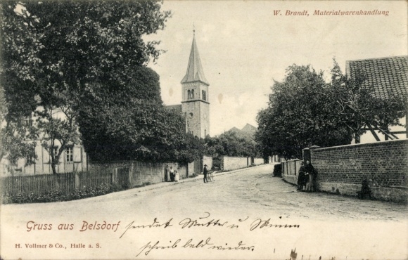 PC Belsdorf Wefensleben in Saxony Anhalt, material goods store, church