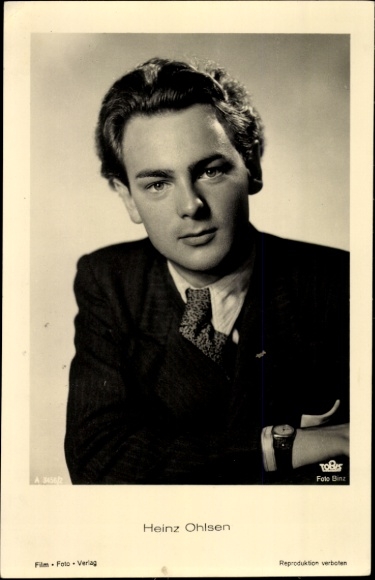 Postcard Actor Heinz Ohlsen, Portrait, Suit
