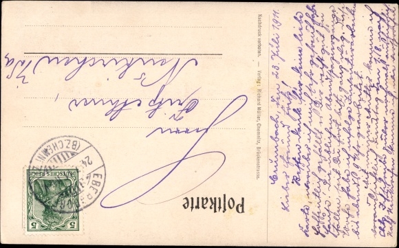 Artist Postcard inventor of stenography Franz Xaver Gabelsberger, portrait