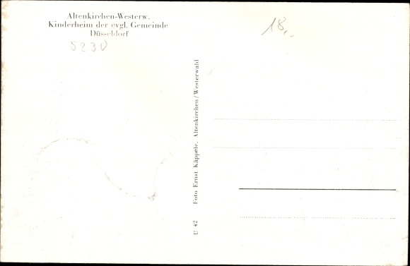 Postcard Altenkirchen in the Westerwald, children&#39;s home d. possibly municipality, forest