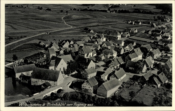 Ak Wilburgstetten in Midden-Franken, luchtfoto