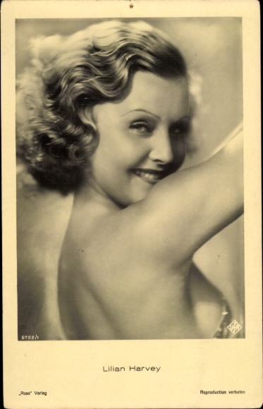 Ak Schauspielerin Lilian Harvey, Portrait, Ross