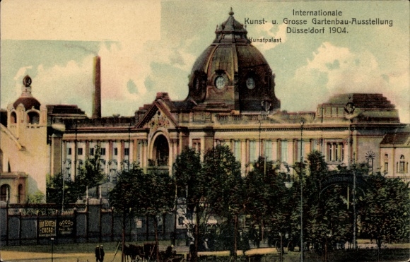 Ak Düsseldorf am Rhein, Kunstpalast, Kunst- und Gartenbauausstellung 1904