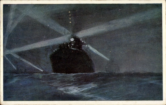 Artist Postcard Heusser, H., KuK-Kriegsmarine, warship, Adriawacht