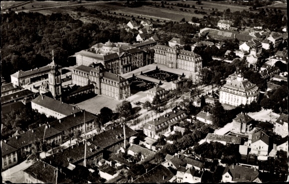 Postcard Bruchsal im Kraichgau, castle view