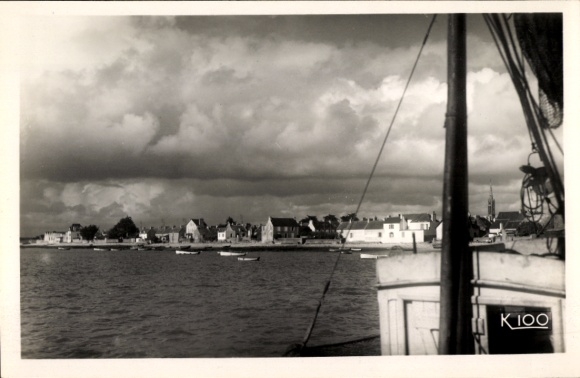 Postcard Ile Tudy Finistère, harbour