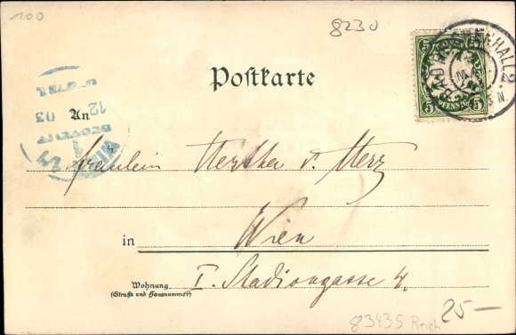 Kunstenaar Litho Bergen, Fritz, Bad Reichenhall in Opper-Beieren, Nonner-kostuum, kruis langs de weg