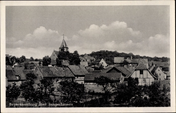 Ansichtkaart Beyernaumburg Allstedt in Saksen-Anhalt, gedeeltelijk zicht