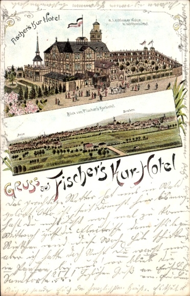 Chromo-Litho Wolfenbüttel in Lower Saxony, Fischers Kurhotel, Brocken