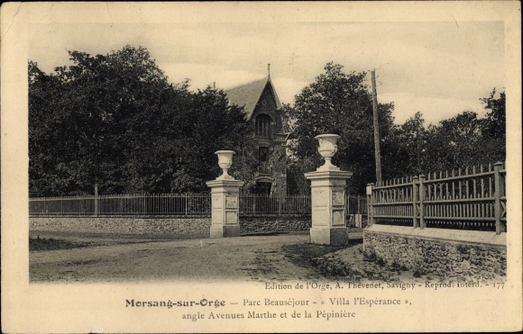 Ak Morsang sur Orge, Parc Beausejour, Villa l'Esperance