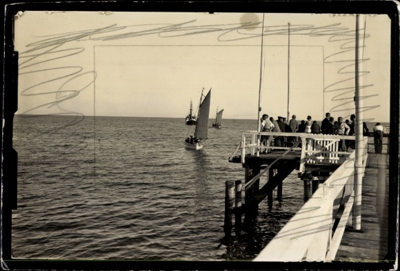 Photo Seaside resort Zingst on the Baltic Sea, pier, sailing boats