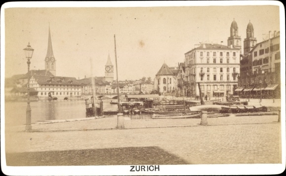 Photo Zurich city Switzerland, partial view, port