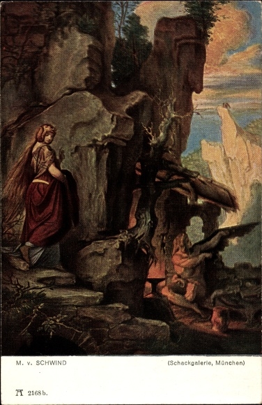 Artist PC Schwind, Moritz von, Wieland, the blacksmith, Ackermann 213 2168b