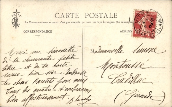 Postcard Plougastel Daoulas Finistère, La Poupée Fillette