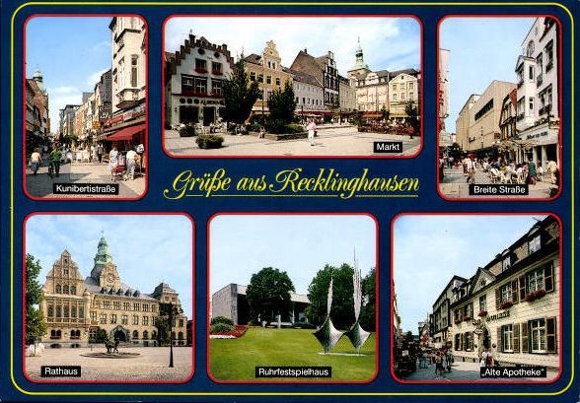 11 alte Ak Recklinghausen in Westfalen, diverse Ansichten