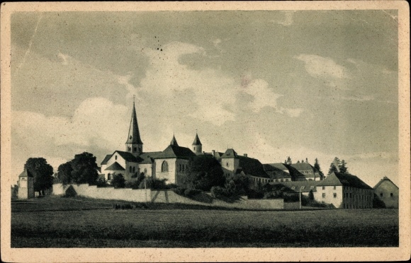 Postcard Steinfeld Urft Kall in the Eifel, Salvatorkolleg seen from the east