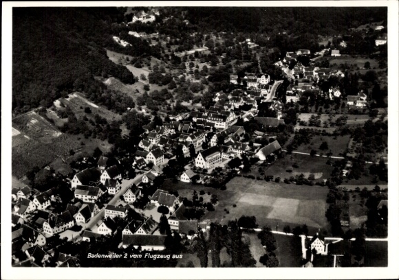 Ak Badenweiler im Schwarzwald, Fliegeraufnahme