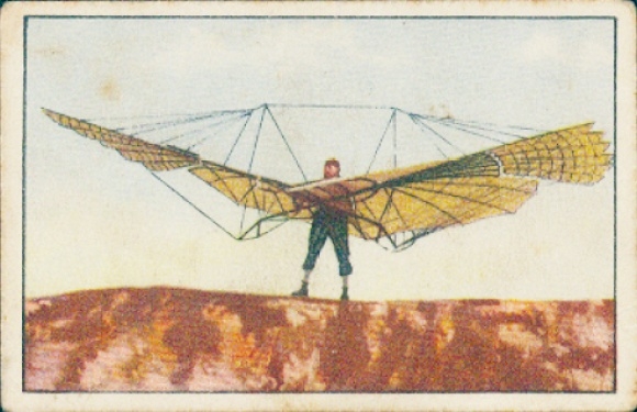 Collector's card The Conquest of the Air, Part I No. 14, Otto Lilienthal