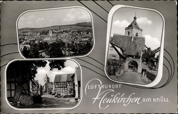 Ak Neukirchen am Knüll Hesse, overzicht, poort, vakwerkhuis