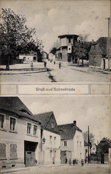 Ak Schnellroda Steigra in Saalekreis, straatdelen