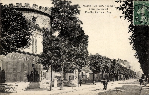 Ak Noisy le Sec Seine Saint Denis, Tour Bonneval, Restaurant
