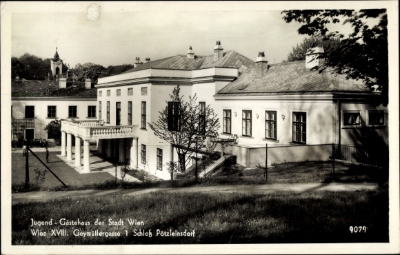 Postcard Vienna 18th, youth guest house, Geymüllergasse 1