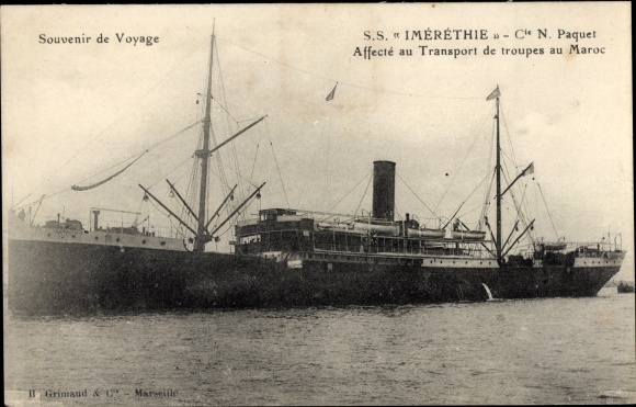 Ak SS Imerethie, dem Truppentransport in Marokko zugeteilt