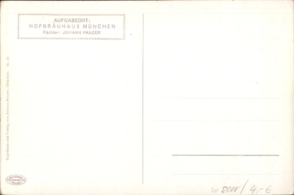 Artist Postcard Quidenus, F., Munich Bavaria, Kneiphof in the Kgl. Hofbräuhaus