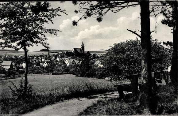 Ansichtkaart Hünfeld in Hessen, Panorama