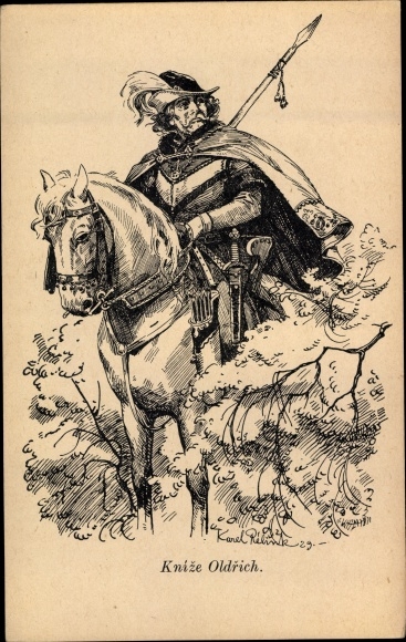 Artist PC Relink, K., Knize Oldrich, rider with spear