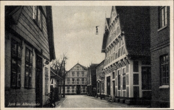PC Jork in the Old Country, street scene