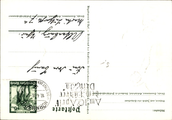 Postal stationery Postcard Klein, One People, One Reich, One Führer, Anschluss of Austria 1938, Greater Germany