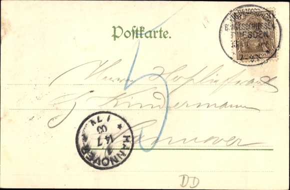 Artist Chromo-Litho Francken, B. v., Dresden, 13th German Federal Shooting