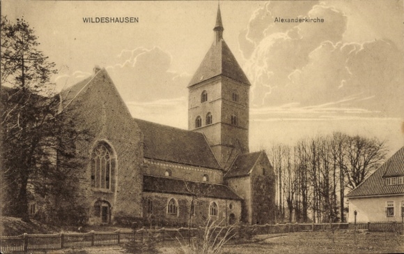 Postcard Wildeshausen in Oldenburg, Alexander Church, WILDESHAUSEN, Architecture