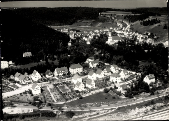 Ak Herrlingen Blaustein in Württemberg, Fliegeraufnahme