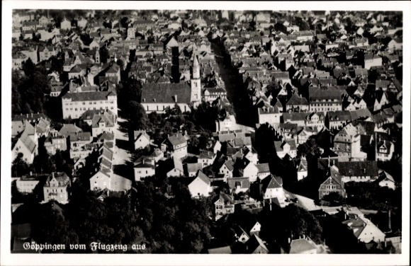 Postcard Göppingen in Württemberg, aerial photograph