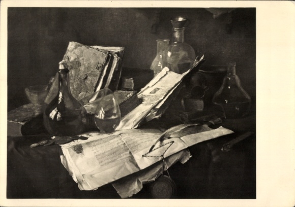 Artist Postcard Schuster, Josef, From a Study, Still Life, HDK 610