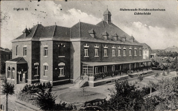 Postcard Berlin Steglitz Lichterfelde, Stubenrauch District Hospital, Ward IX