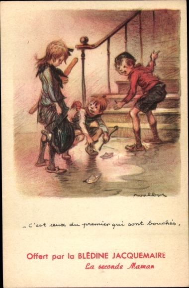 Artysta Ak Poulbot, Francisque,C'est ceux du premier qui sont bouches,Ligue National contre taudis