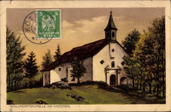 Ak Chamerau im Bayerischen Wald Oberpfalz, Haidstein, Wallfahrtskapelle