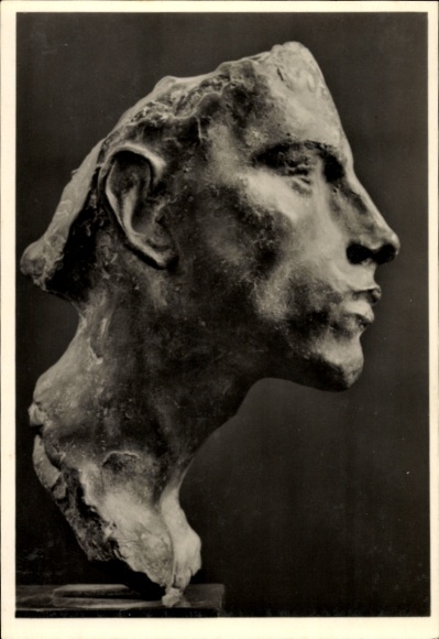 Postcard Plastic Study, Arno Breker, Face