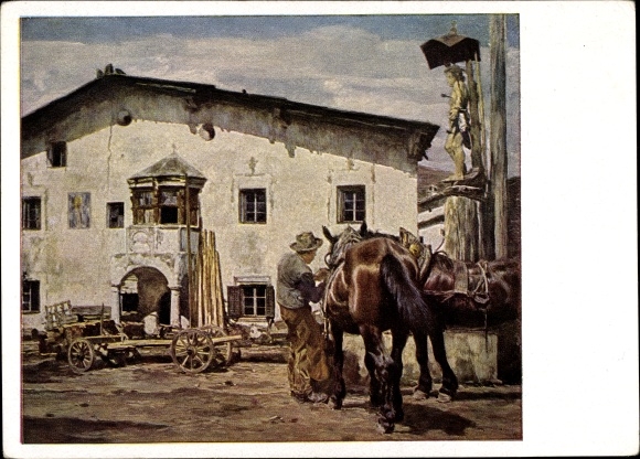 Artist PC Ederer, Carl, Dorfplatz, HDK 156