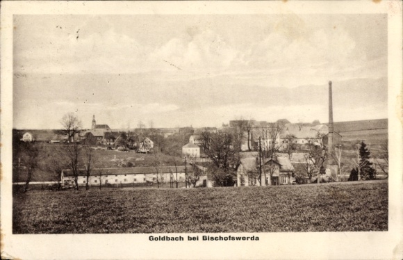 Postcard Goldbach Bischofswerda in the district of Bautzen, general view